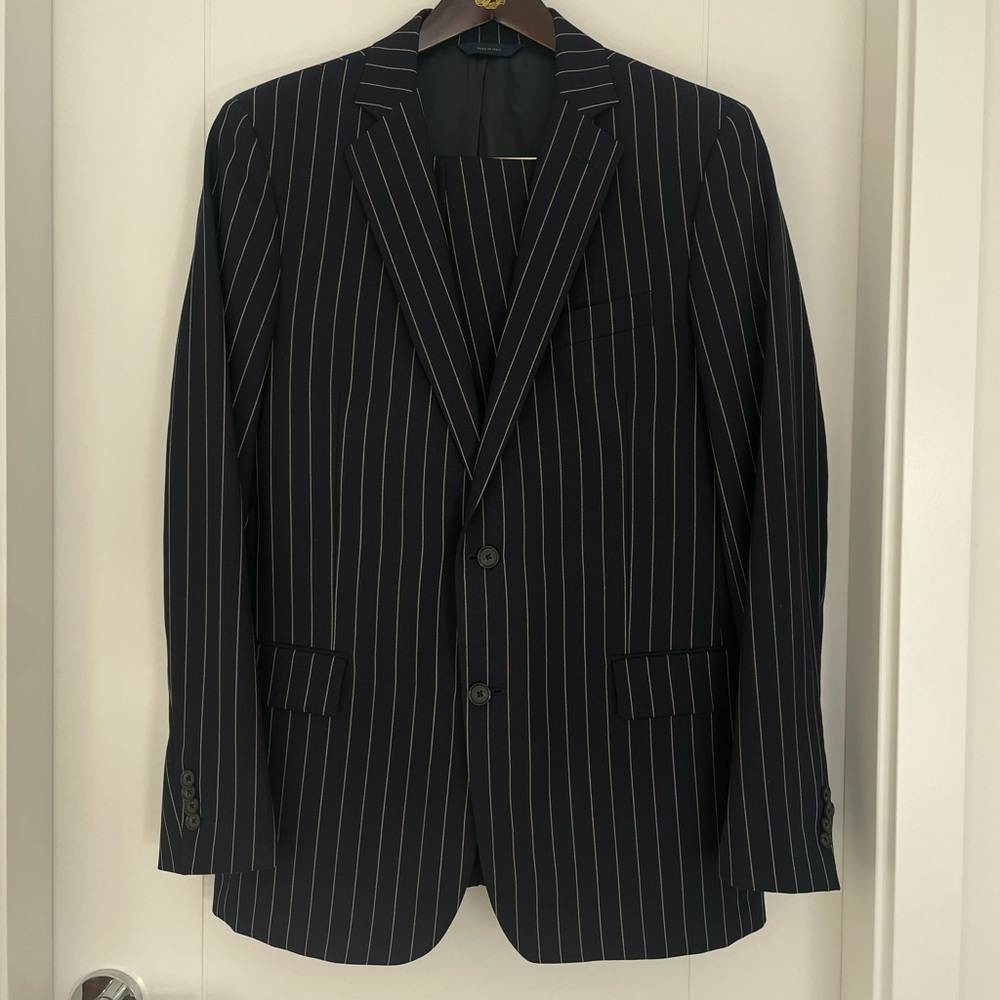 Brooks Brothers Navy Pinstripe Suit